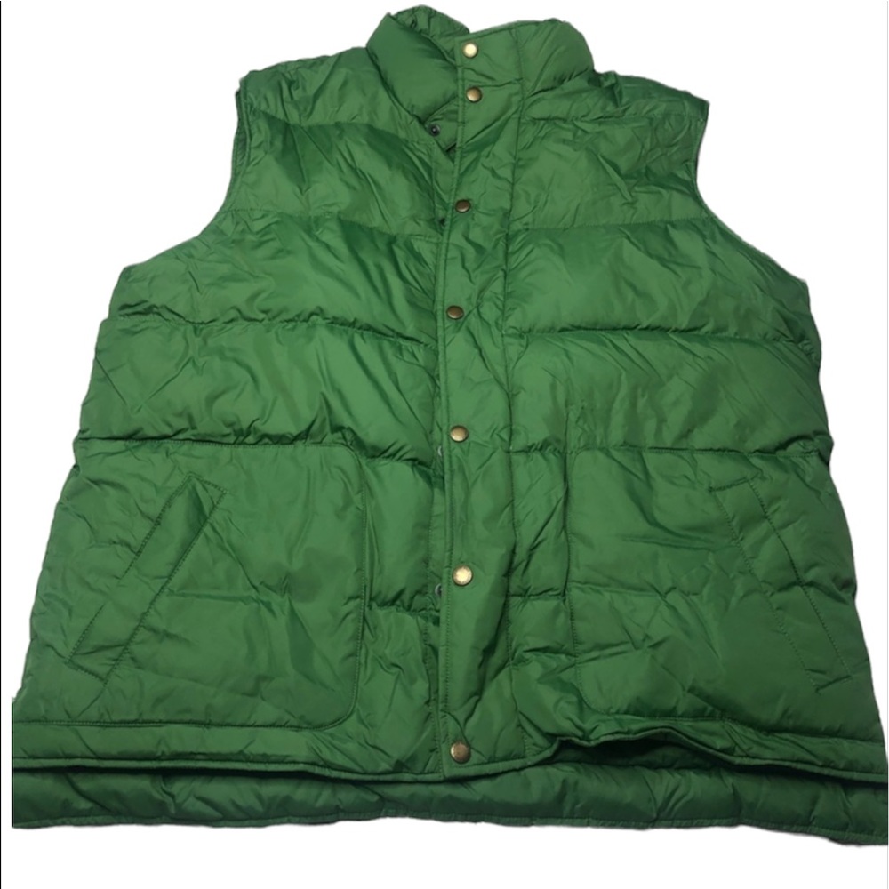Lands End down vest green size XL Mens